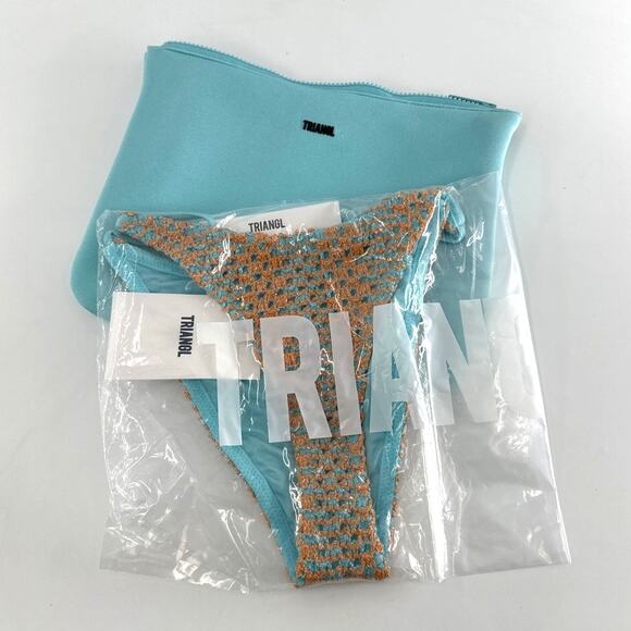 Triangl Vinca Serna Sparkle Crochet Triangle Bikini Bottom Size S - Picture 4 of 10